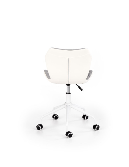 MATRIX 3 Fotel Młodzieżowy Jasny Popiel/Biały - Komfort i Styl