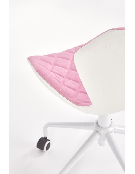 MATRIX 3 Fotel Młodzieżowy Jasny Różowy/Biały - Słodki Akcent w Pokoju