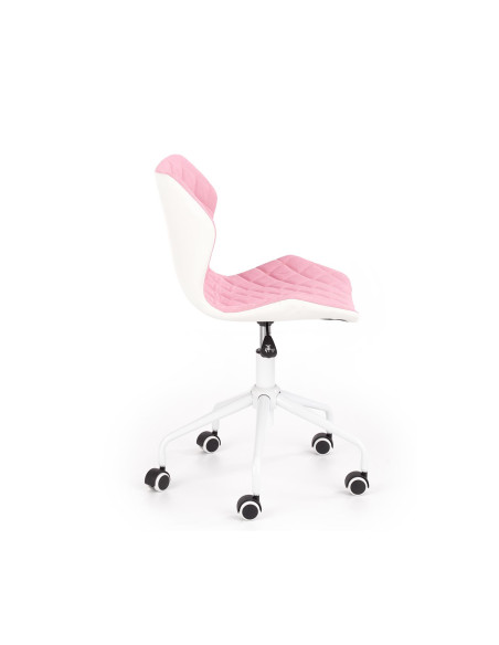 MATRIX 3 Fotel Młodzieżowy Jasny Różowy/Biały - Słodki Akcent w Pokoju