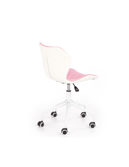 MATRIX 3 Fotel Młodzieżowy Jasny Różowy/Biały - Słodki Akcent w Pokoju