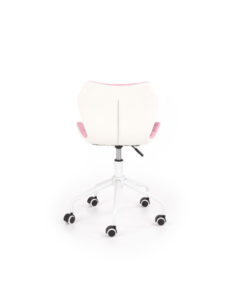 MATRIX 3 Fotel Młodzieżowy Jasny Różowy/Biały - Słodki Akcent w Pokoju