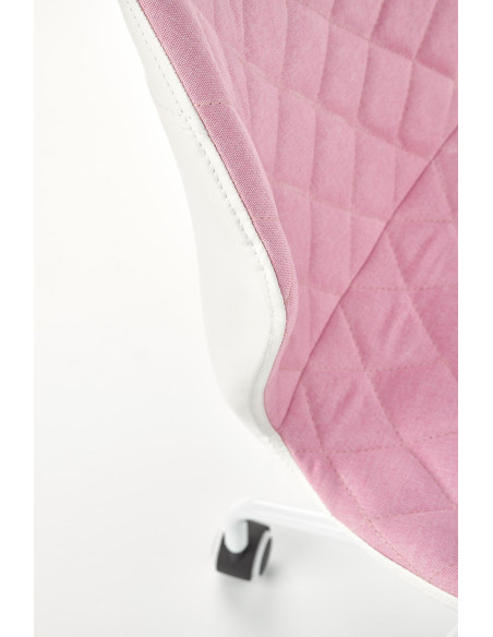 MATRIX 3 Fotel Młodzieżowy Jasny Różowy/Biały - Słodki Akcent w Pokoju