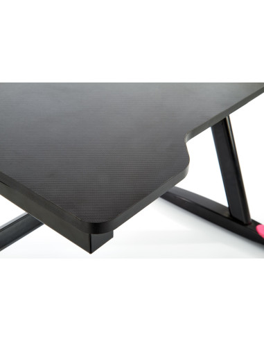 B40 Biurko Gamingowe 100/60/74 cm Czarno-Czerwone z LED - Gaming w Stylu