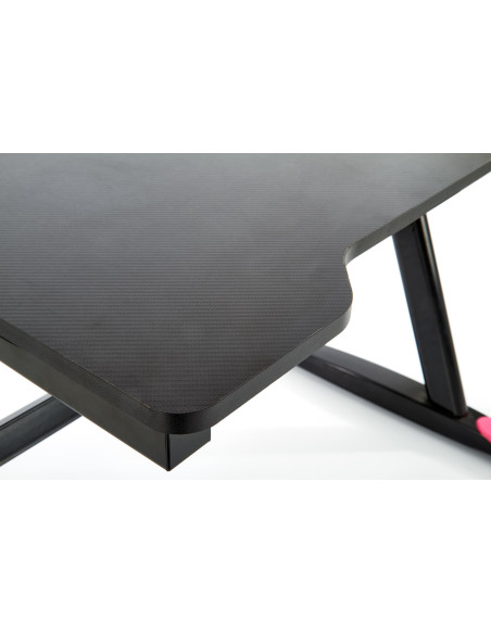 B40 Biurko Gamingowe 100/60/74 cm Czarno-Czerwone z LED - Gaming w Stylu