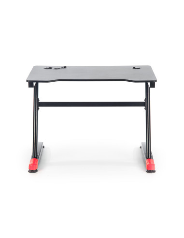 B40 Biurko Gamingowe 100/60/74 cm Czarno-Czerwone z LED - Gaming w Stylu