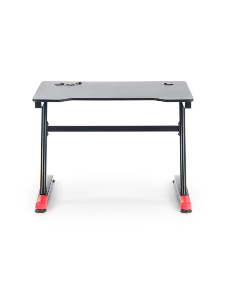 B40 Biurko Gamingowe 100/60/74 cm Czarno-Czerwone z LED - Gaming w Stylu