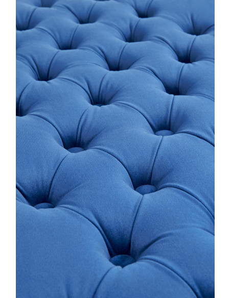 MILAGRO Ławka Siedzisko VELVET Granat/Srebrny - Elegancja i Komfort