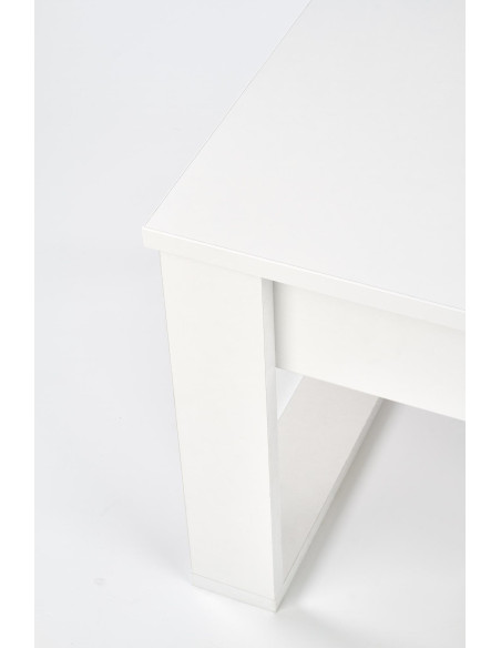 NEA Ława Prostokątna Biała 110/60/52 cm z 2 Szufladami - Czysta Elegancja