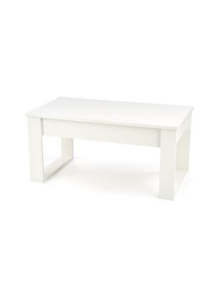 NEA Ława Prostokątna Biała 110/60/52 cm z 2 Szufladami - Czysta Elegancja