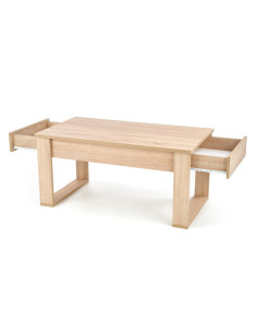 NEA Ława Prostokątna Sonoma 110/60/52 cm z 2 Szufladami - Ujmujący Design