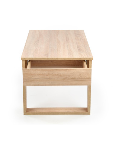 NEA Ława Prostokątna Sonoma 110/60/52 cm z 2 Szufladami - Ujmujący Design