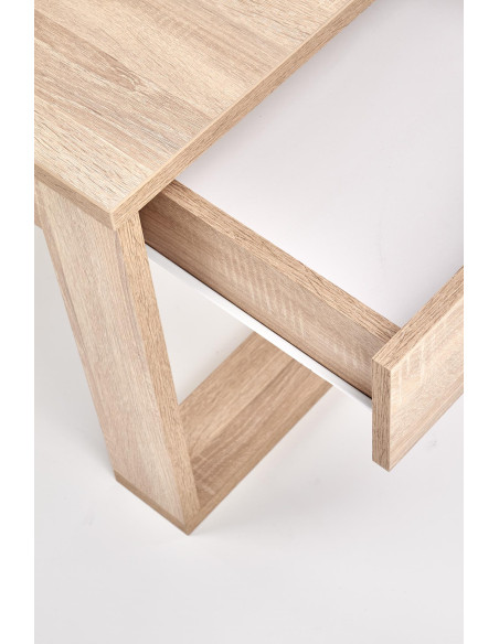 NEA Ława Prostokątna Sonoma 110/60/52 cm z 2 Szufladami - Ujmujący Design