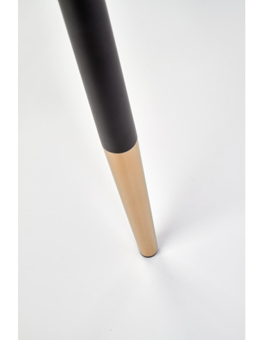 Krzesło CH/379 VELVET ciemna zieleń / czarny / złoty połysk