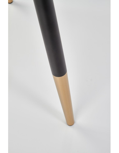 K379 Krzesło Popielate VELVET / Złoty - Elegancja i Blask