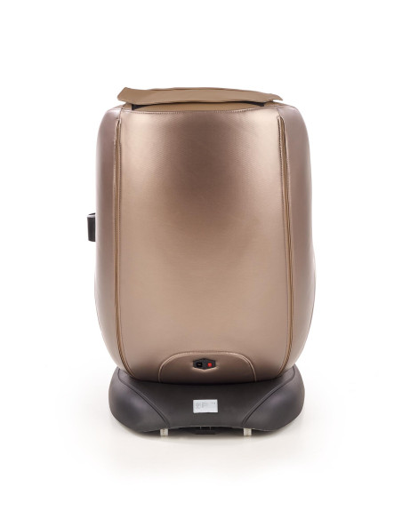 DOPIO Fotel z Masażem Beżowy, Port USB, Uchwyt na Kubek - Głęboki Relaks