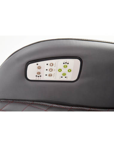 DOPIO Fotel z Masażem Popielaty, USB, Uchwyt na Kubek - Głęboki Relaks