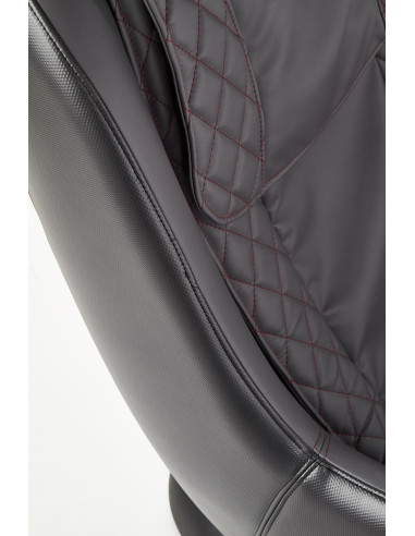 DOPIO Fotel z Masażem Popielaty, USB, Uchwyt na Kubek - Głęboki Relaks