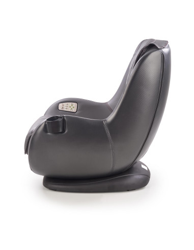 DOPIO Fotel z Masażem Popielaty, USB, Uchwyt na Kubek - Głęboki Relaks