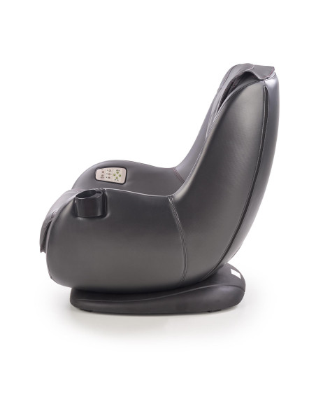 DOPIO Fotel z Masażem Popielaty, USB, Uchwyt na Kubek - Głęboki Relaks