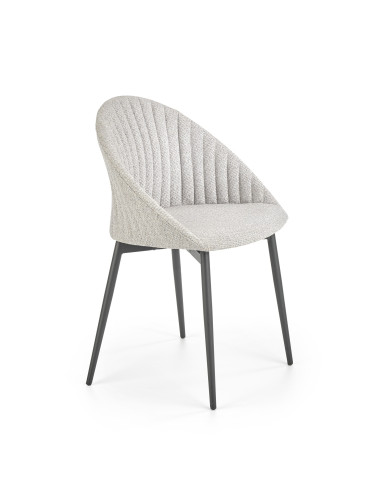 Krzesło pikowane CH/357 tkanina popiel