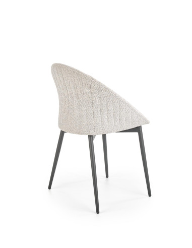 Krzesło pikowane CH/357 tkanina popiel