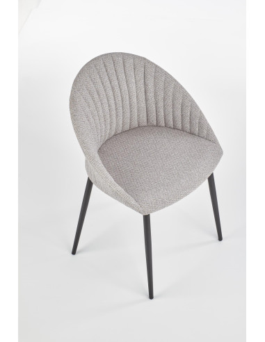 Krzesło pikowane CH/357 tkanina popiel