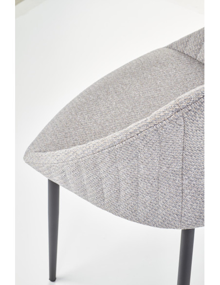 Krzesło pikowane CH/357 tkanina popiel