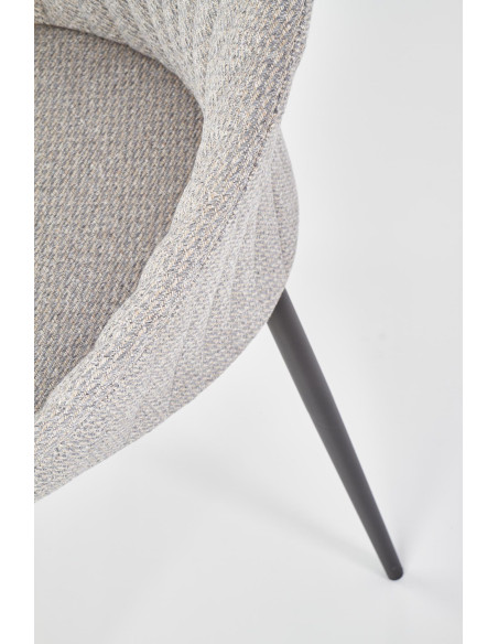 Krzesło pikowane CH/357 tkanina popiel