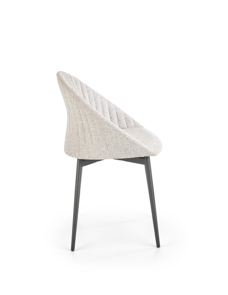 Krzesło pikowane CH/357 tkanina popiel
