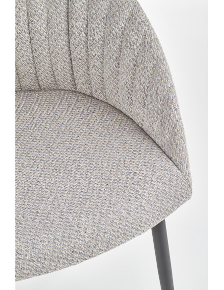 Krzesło pikowane CH/357 tkanina popiel