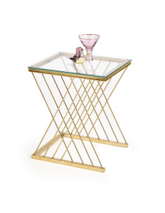 NANCY ława złoty / transparentny 