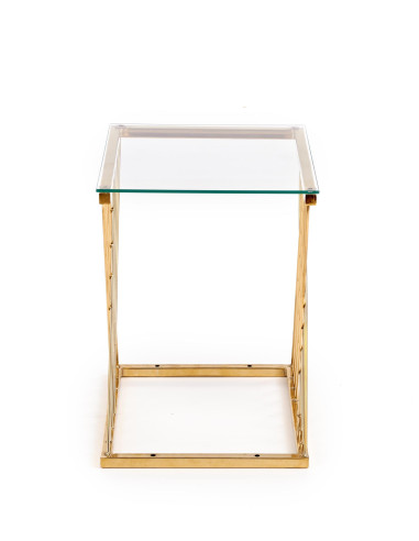 NANCY ława złoty / transparentny 