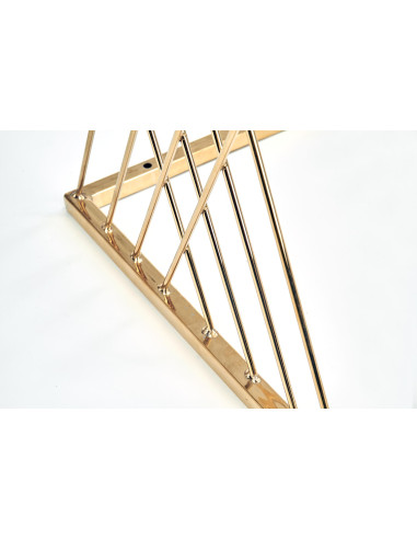 NANCY ława złoty / transparentny 