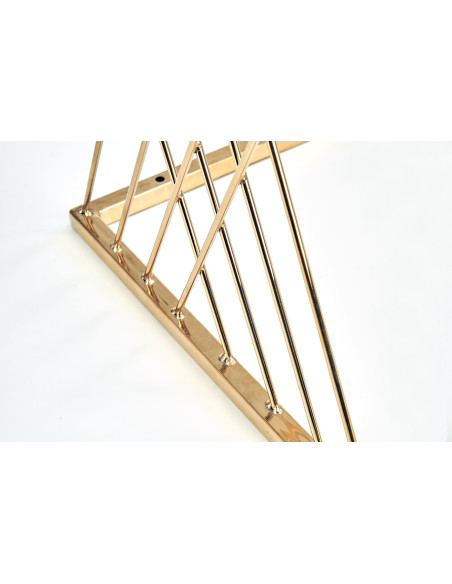 NANCY ława złoty / transparentny 