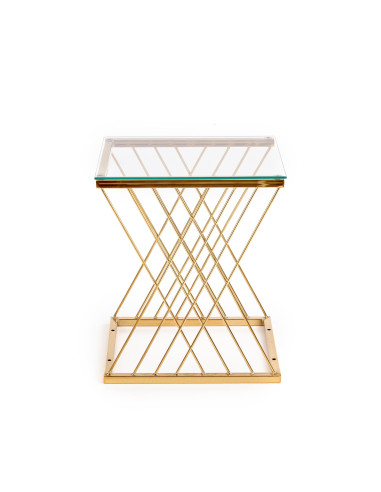 NANCY ława złoty / transparentny 