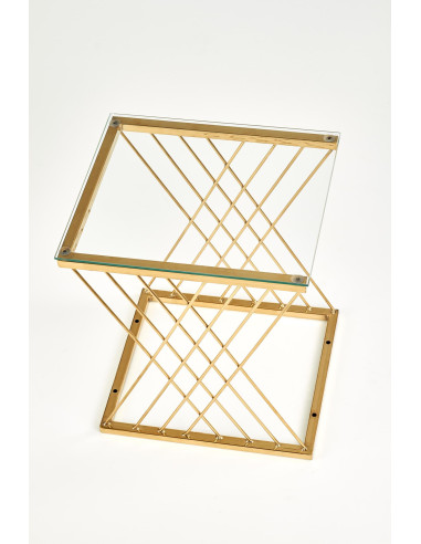 NANCY ława złoty / transparentny 