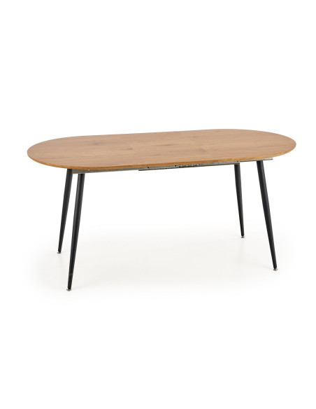 COLORADO Stół Rozkładany 120-160cm Dąb Złoty/Czarny - Czar Rodzinnych Spotkań