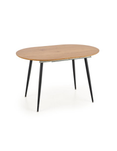 COLORADO Stół Rozkładany 120-160cm Dąb Złoty/Czarny - Czar Rodzinnych Spotkań 2