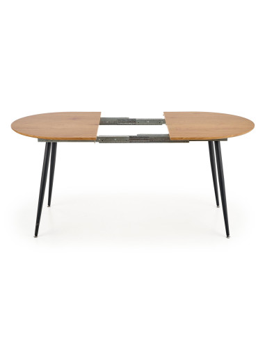 COLORADO Stół Rozkładany 120-160cm Dąb Złoty/Czarny - Czar Rodzinnych Spotkań