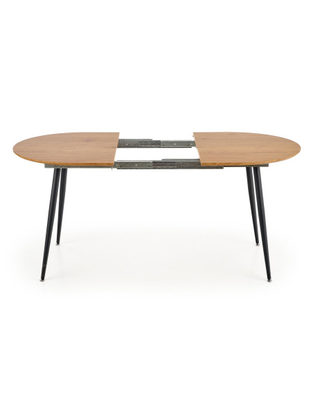 COLORADO Stół Rozkładany 120-160cm Dąb Złoty/Czarny - Czar Rodzinnych Spotkań