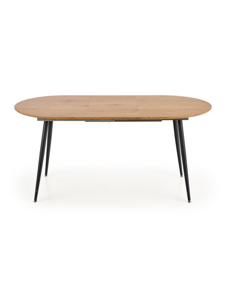 COLORADO Stół Rozkładany 120-160cm Dąb Złoty/Czarny - Czar Rodzinnych Spotkań