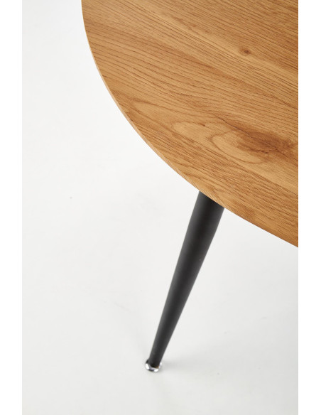 COLORADO Stół Rozkładany 120-160cm Dąb Złoty/Czarny - Czar Rodzinnych Spotkań