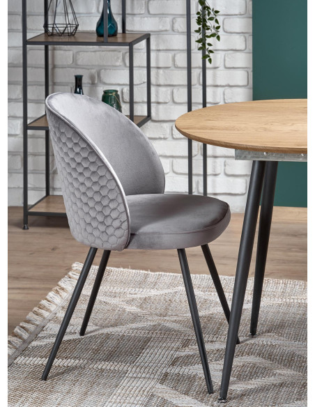 COLORADO Stół Rozkładany 120-160cm Dąb Złoty/Czarny - Czar Rodzinnych Spotkań