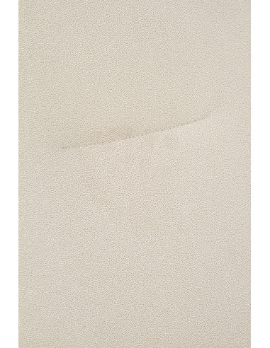 K390 Krzesło Kremowe | Eco Skóra / Złota Profilowana Noga - Lekka Forma