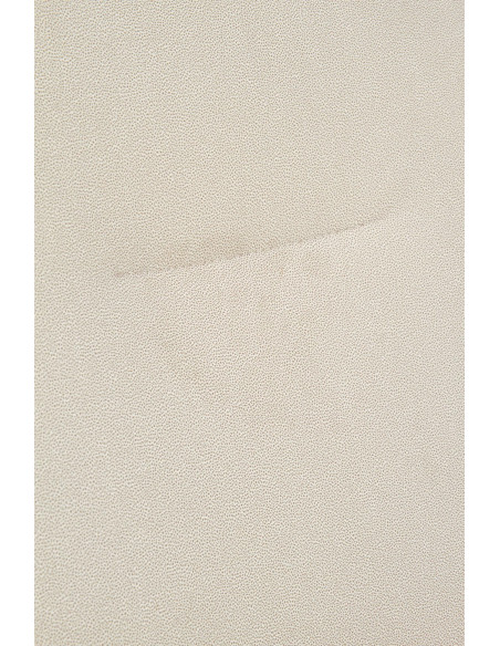 K390 Krzesło Kremowe | Eco Skóra / Złota Profilowana Noga - Lekka Forma