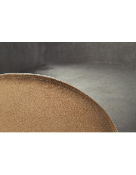 Krzesło CH/392 VELVET popiel / brąz