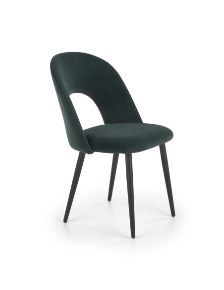 Krzesło CH/384 tkanina VELVET ciemno zielona