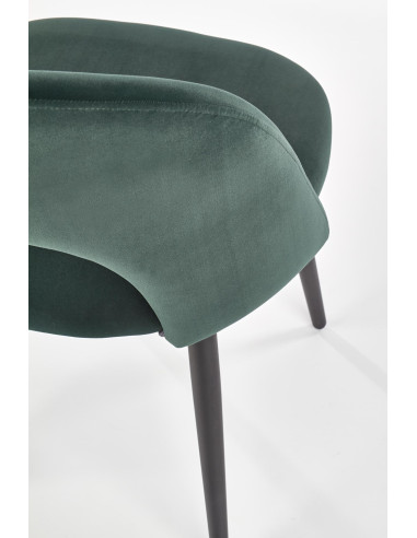 Krzesło CH/384 tkanina VELVET ciemno zielona