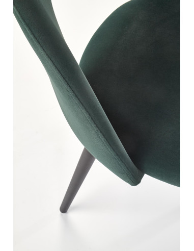 Krzesło CH/384 tkanina VELVET ciemno zielona