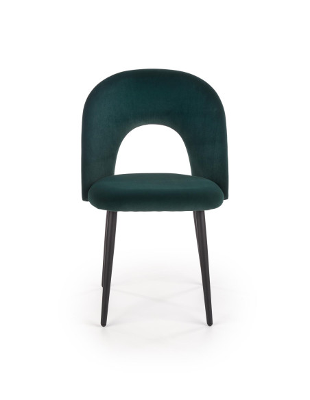Krzesło CH/384 tkanina VELVET ciemno zielona